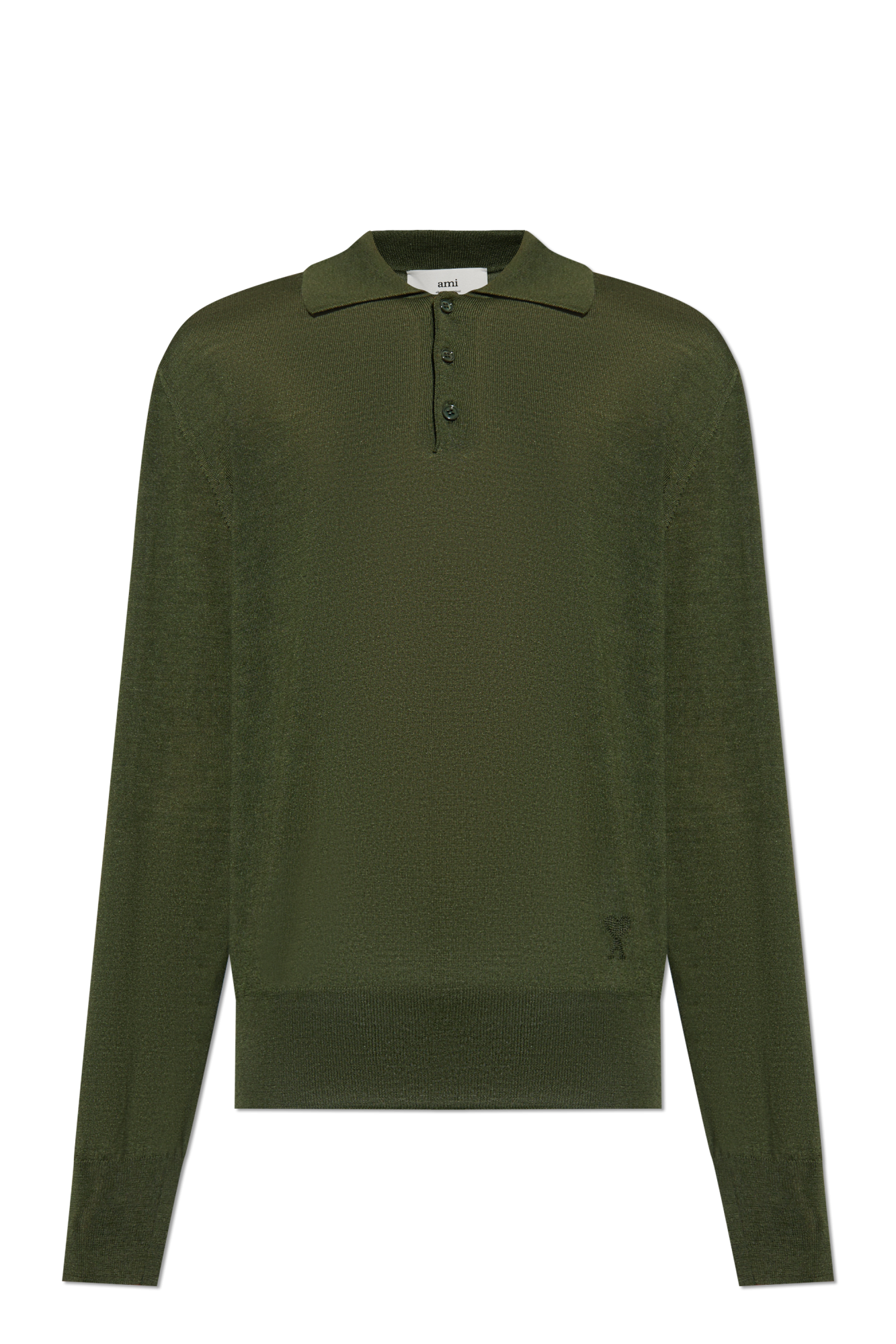 【送料&関税込】Ami Alexandre Mattiussi Green Polo With All- AMI Alexandre Mattiussi Ami De Coeur Polo Shirt, $88